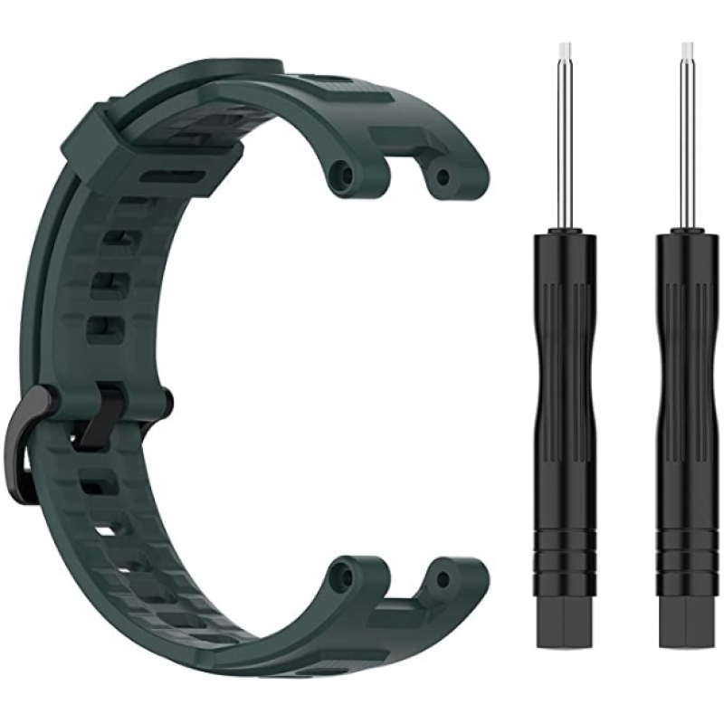 Ανταλλακτικό λουράκι QuickFit Softband Xiaomi Amazfit T-Rex/ T-Rex Pro Dark Green Ανταλλακτικό λουράκι QuickFit Softband Xiaomi Amazfit T-Rex/ T-Rex Pro Dark Green